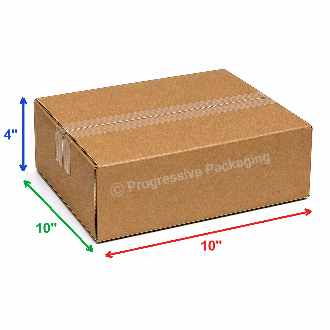 10 x 10 x 4″ Corrugated Boxes (25/Bundle)