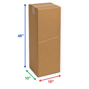 10 x 10 x 48″ Corrugated Boxes (20/Bundle)