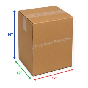 12 x 12 x 16″ Corrugated Boxes (25/Bundle)