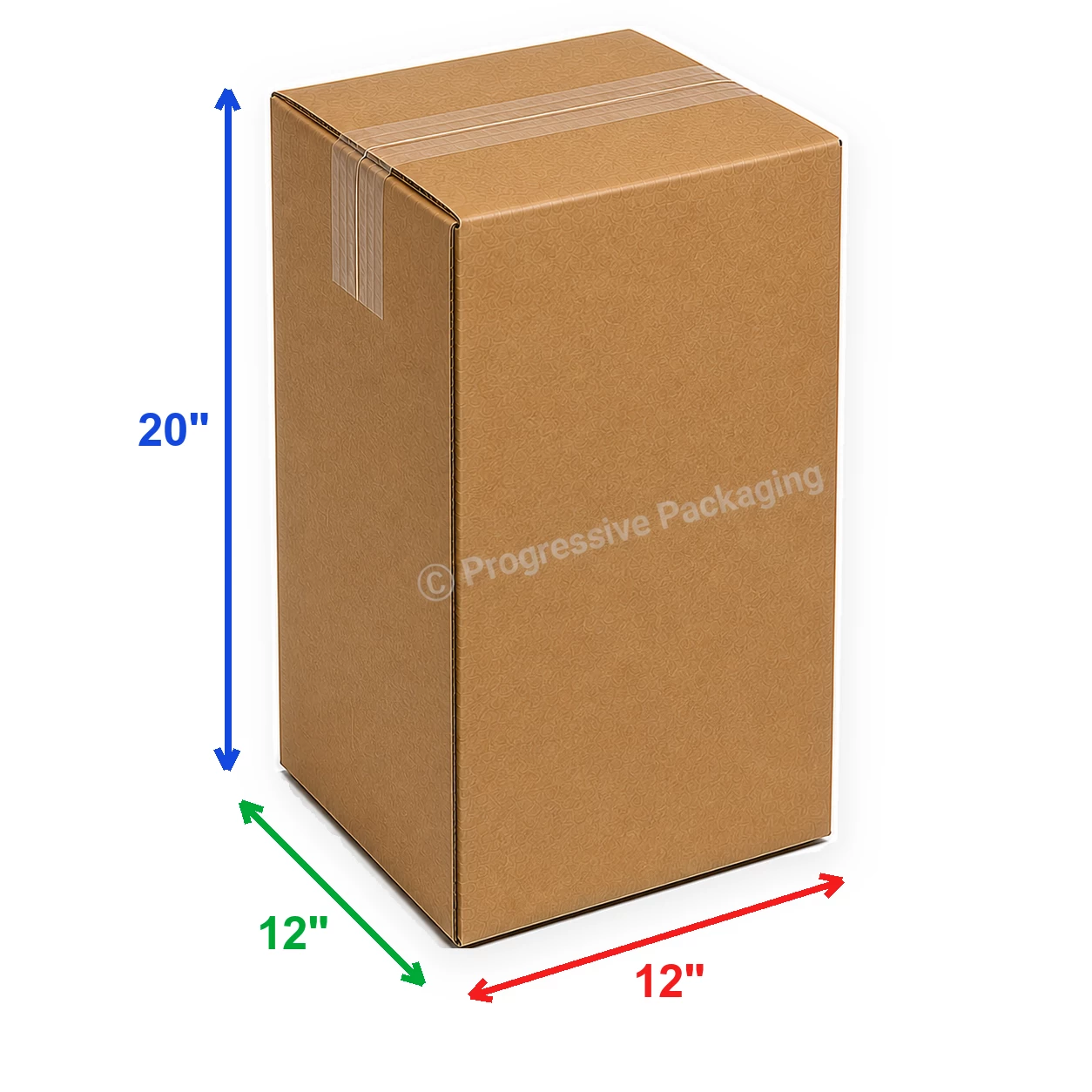 12 x 12 x 20″ Corrugated Boxes (25/Bundle)