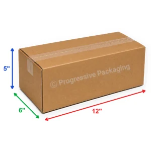 12 x 6 x 5″ Corrugated Boxes (25/Bundle)