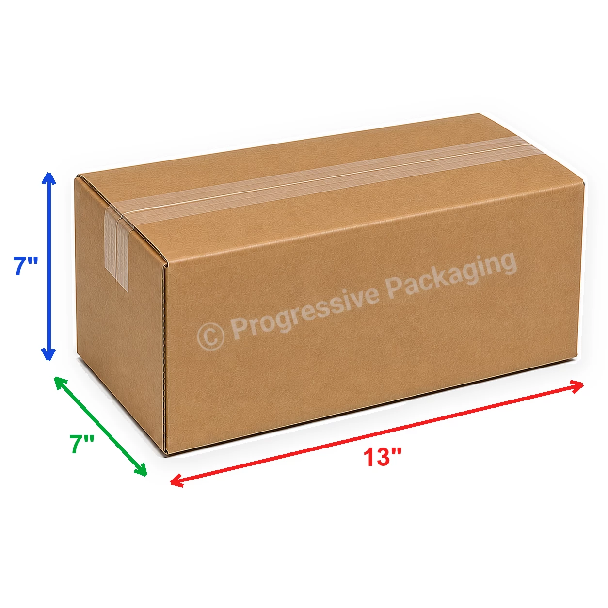13 x 7 x 7″ Corrugated Boxes (25/Bundle)