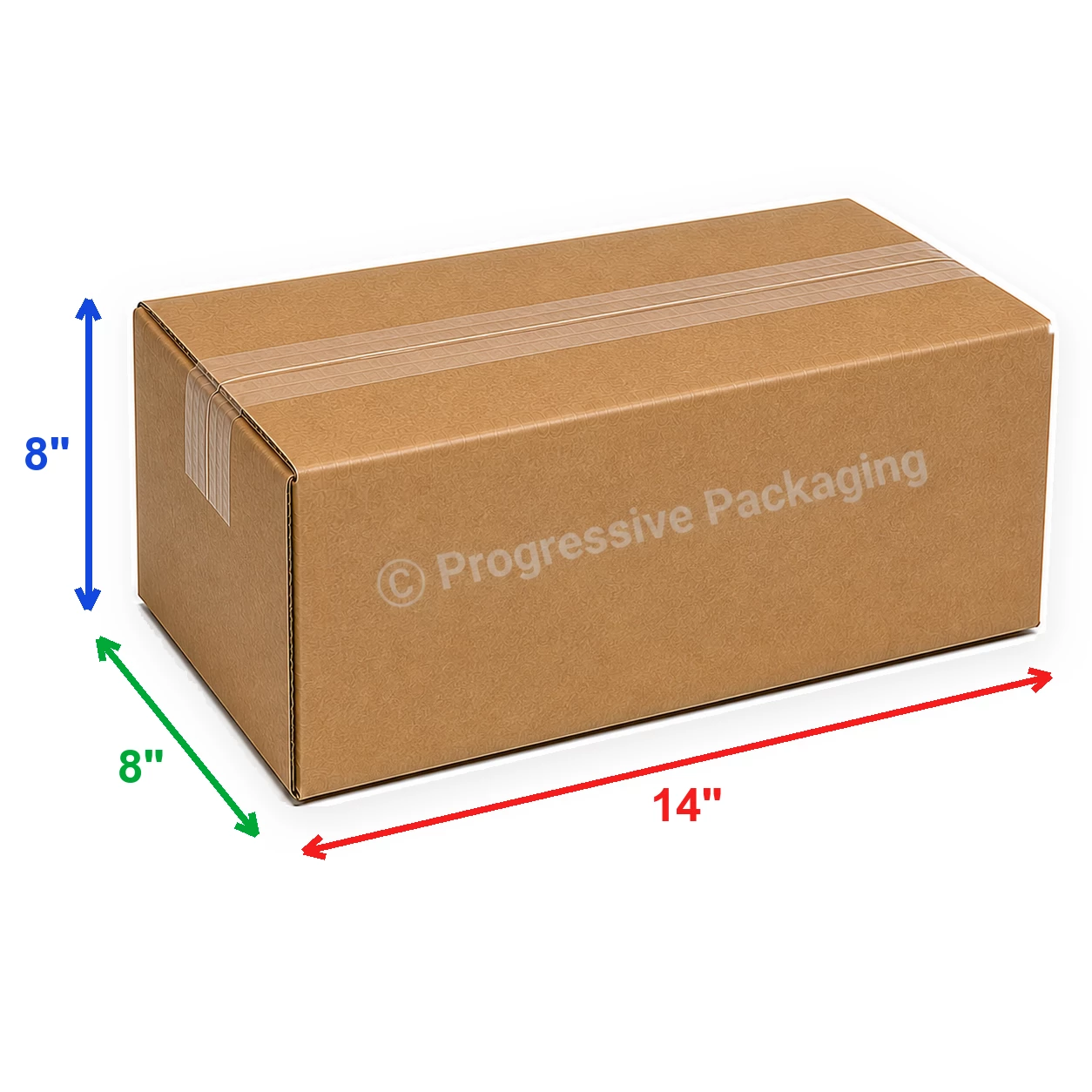 14 x 8 x 8″ Corrugated Boxes (25/Bundle)