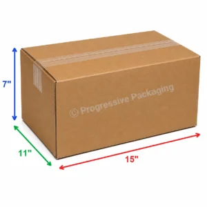 15 x 11 x 7″ Corrugated Boxes (25/Bundle)