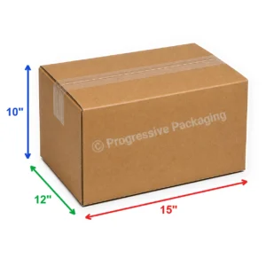 15 x 12 x 10″ Corrugated Boxes (25/Bundle)