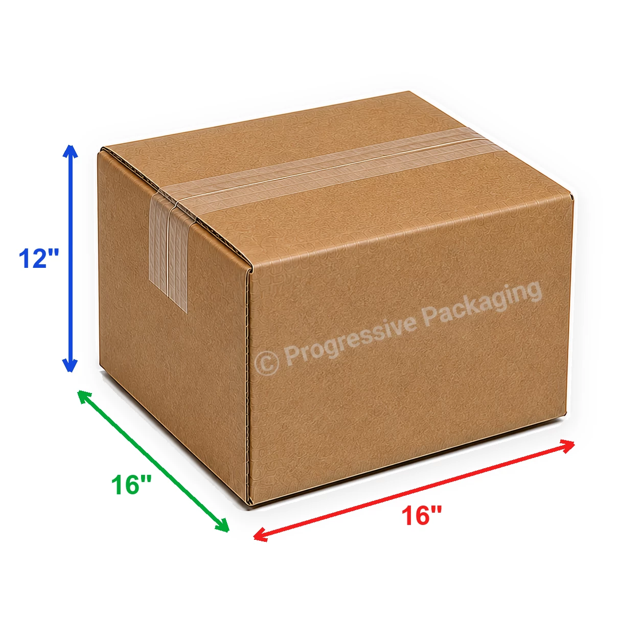 16 x 16 x 12″ Corrugated Boxes (25/Bundle)