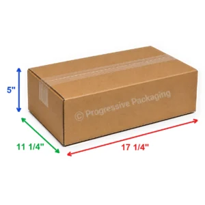 17<span class='prod_title_fraction'><sup>1</sup>/<sub>4</sub></span> x 11<span class='prod_title_fraction'><sup>1</sup>/<sub>4</sub></span> x 5″ Corrugated Boxes (25/Bundle)