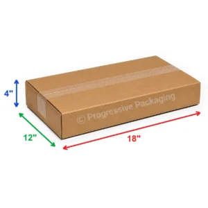 18 x 12 x 4″ Corrugated Boxes (25/Bundle)