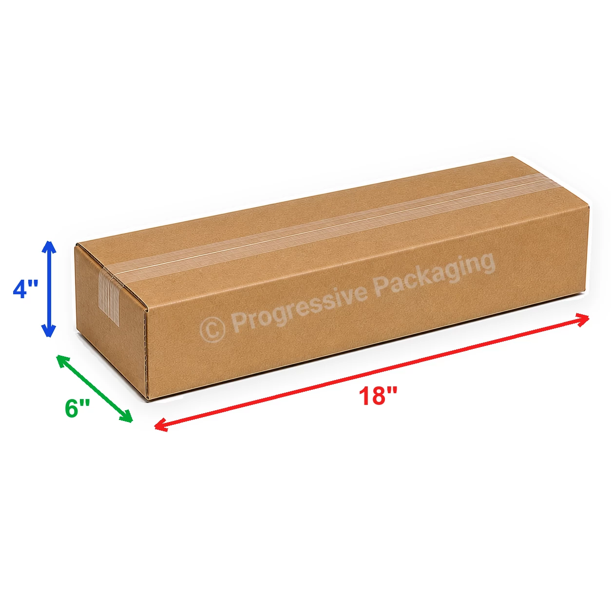 18 x 6 x 4″ Corrugated Boxes (25/Bundle)