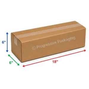 18 x 6 x 6″ Corrugated Boxes (25/Bundle)