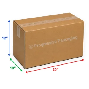 20 x 10 x 12″ Corrugated Boxes (25/Bundle)