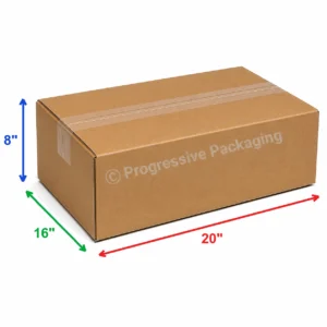 20 x 16 x 8″ Corrugated Boxes (25/bundle)