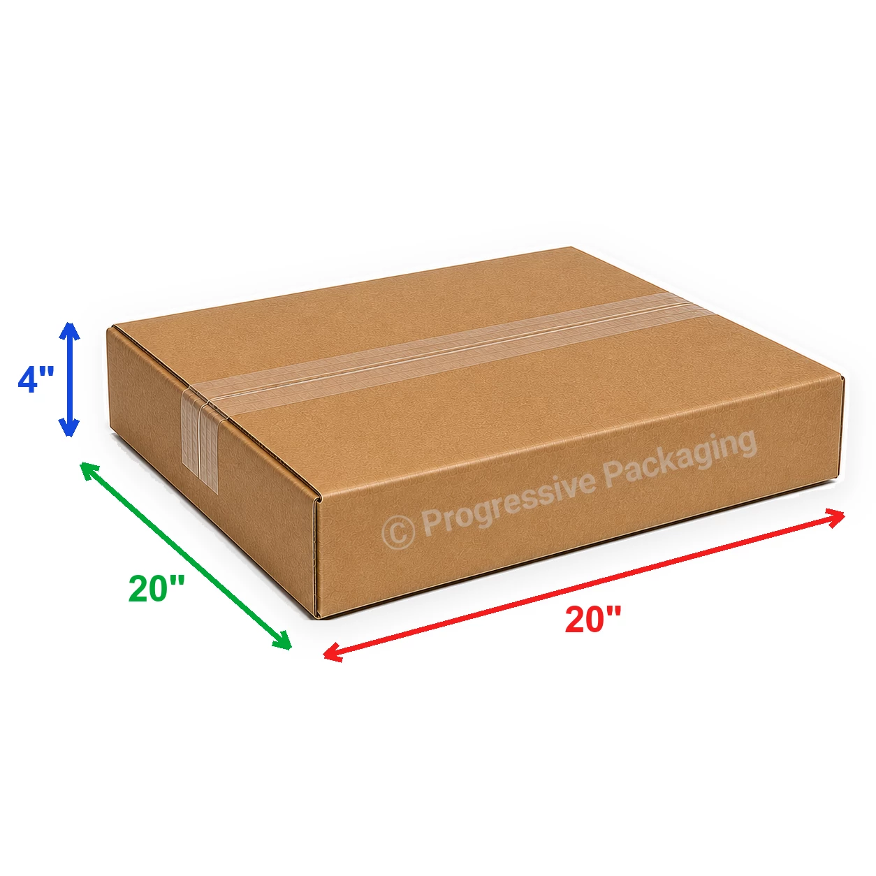 20 x 20 x 4″ Flat Corrugated Boxes (10/bundle)