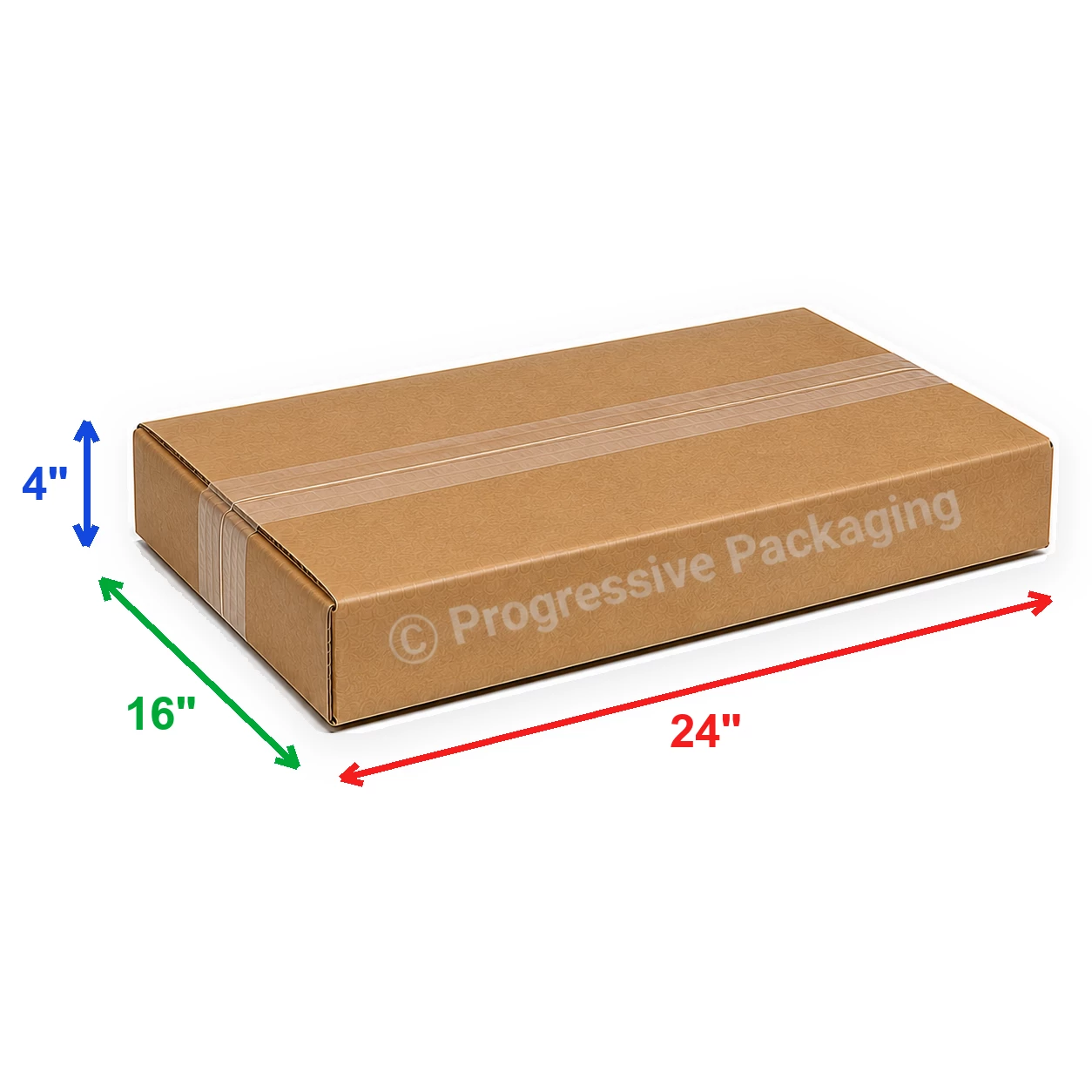 24 x 16 x 4″ Corrugated Boxes (25/Bundle)