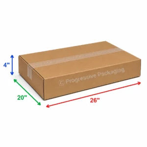 26 x 20 x 4″ Corrugated Boxes (20/Bundle)