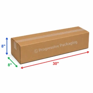 30 x 8 x 8″ Corrugated Boxes (25/Bundle)