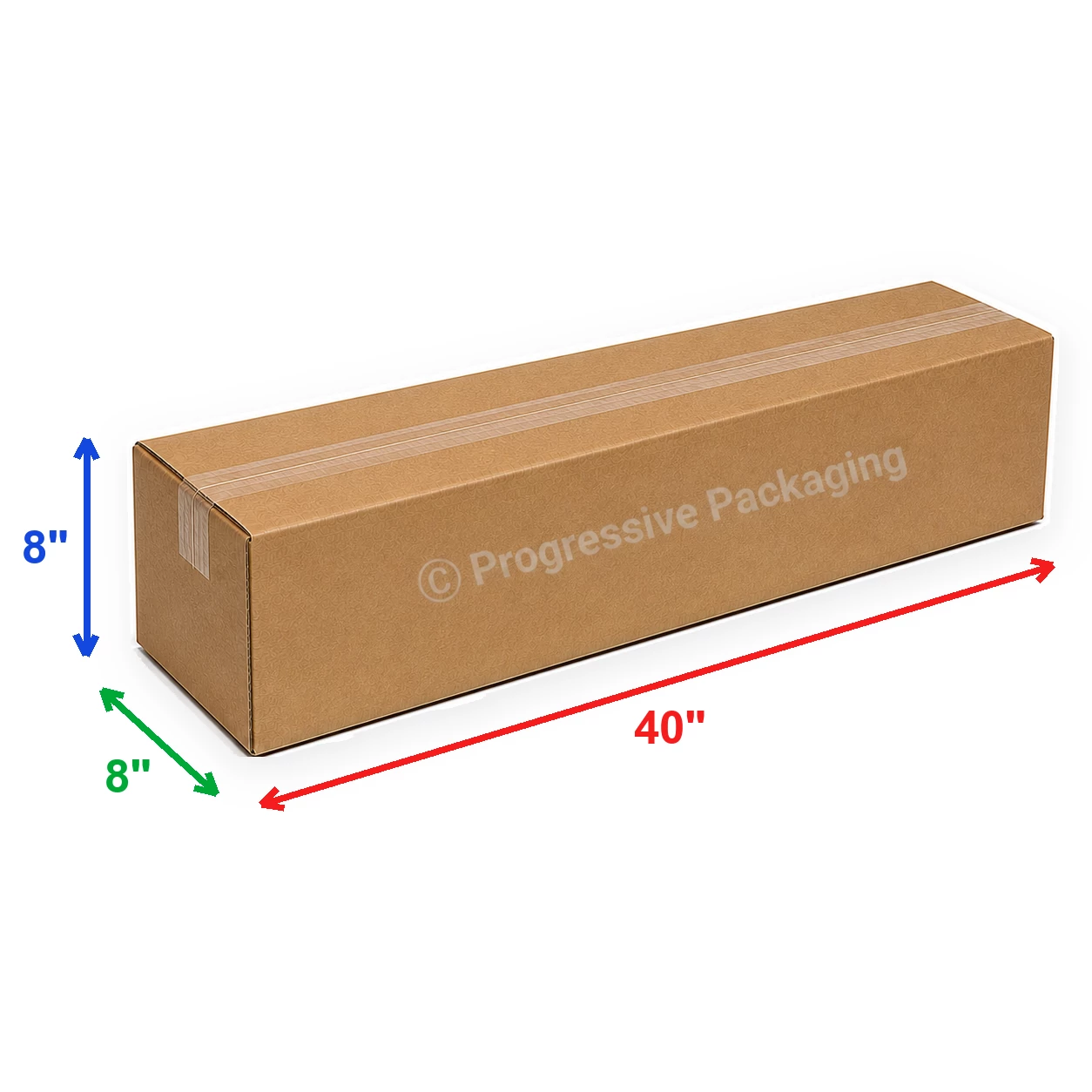 40 x 8 x 8″ Corrugated Boxes (25/Bundle)