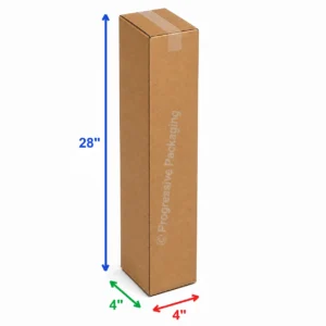 4 x 4 x 28″ Corrugated Boxes (25/Bundle)