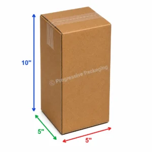 5 x 5 x 10″ Corrugated Boxes (25/Bundle)