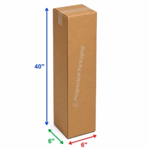 6 x 6 x 40″ Corrugated Boxes (25/Bundle)