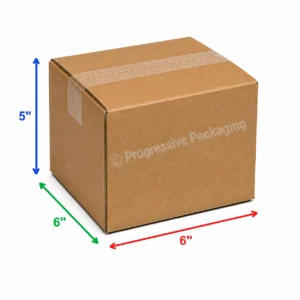 6 x 6 x 5″ Corrugated Boxes (25/Bundle)