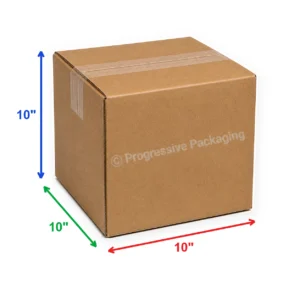 10 x 10 x 10″ Double Wall Corrugated Boxes (15/Bundle)