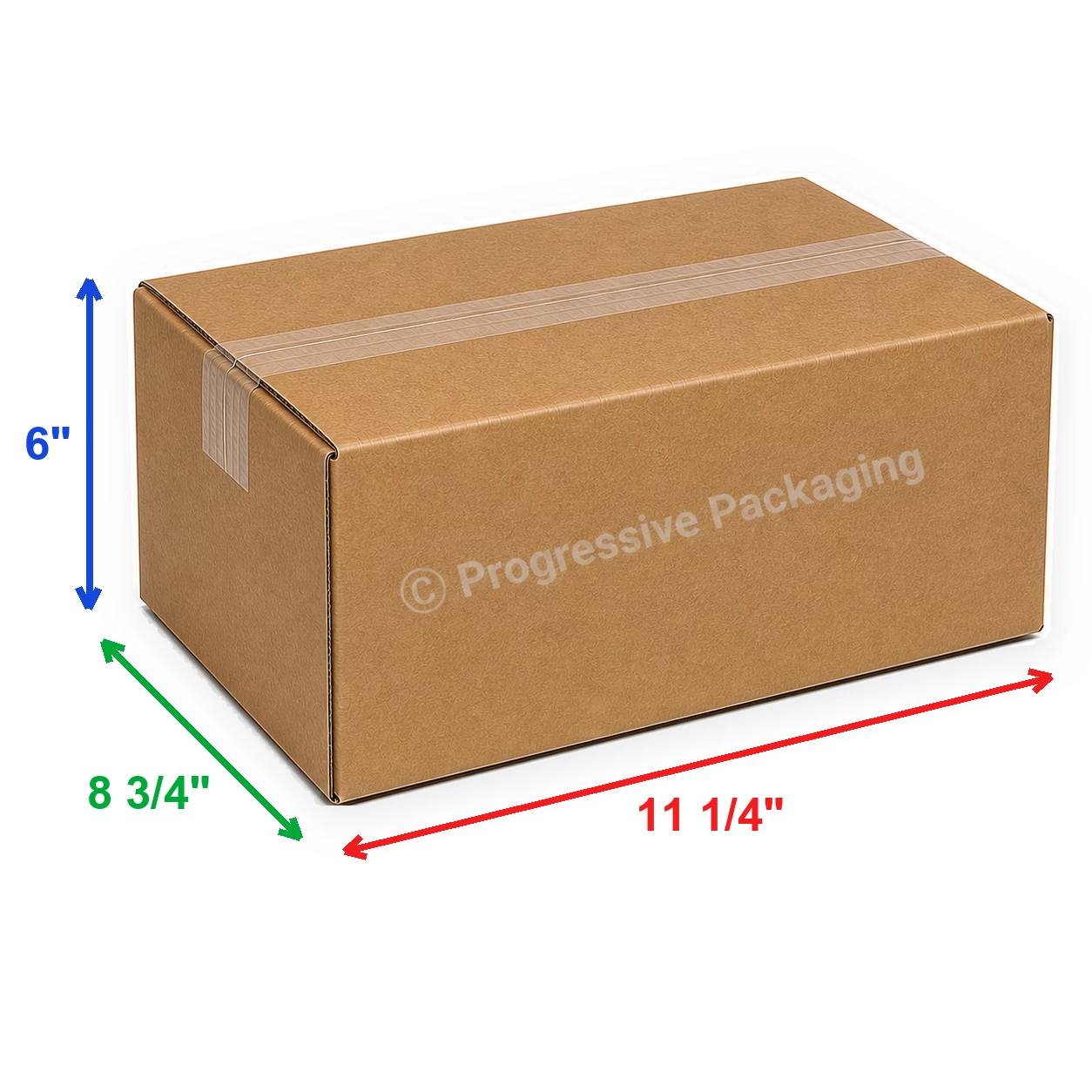 111/4 x 83/4 x 6″ Heavy Duty Corrugated Boxes (25/Bundle)