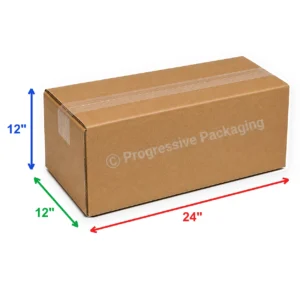 24 x 12 x 12″ Heavy Duty Corrugated Boxes (25/Bundle)