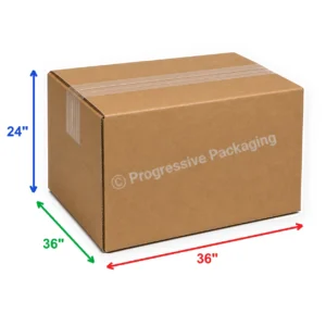 36 x 36 x 24″ Double Wall Corrugated Boxes (5/Bundle)