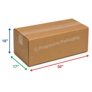 30 x 17 x 16″ Multi-Depth Corrugated Boxes (15/bundle)