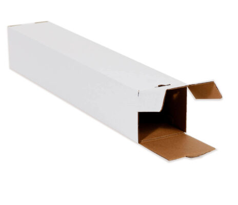 3 x 3 x 18" White Square Mailing Tubes (25/bundle)