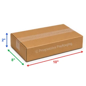 10 x 8 x 2″ Flat Corrugated Boxes