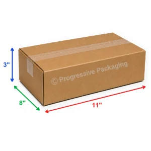 11 x 8 x 3″ Corrugated Boxes
