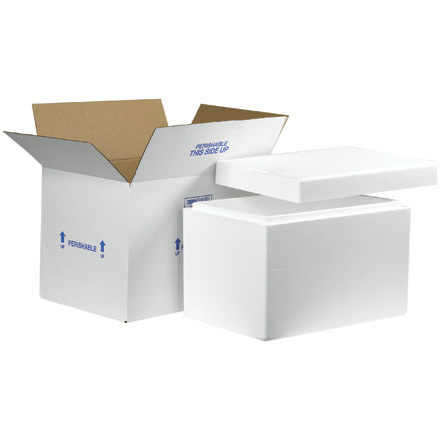 19 x 12 x 12 1/2" Insulated Shipping Kit - 1 1/2" Wall Thickness