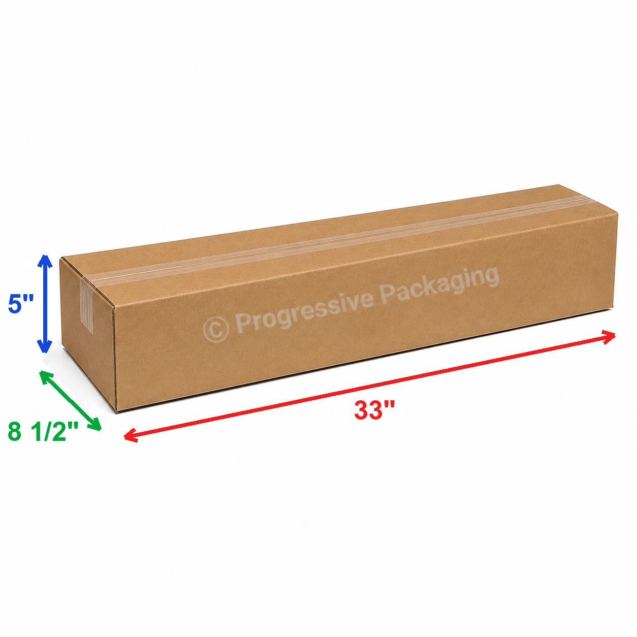 33 x 81/2 x 5″ Long Corrugated Boxes