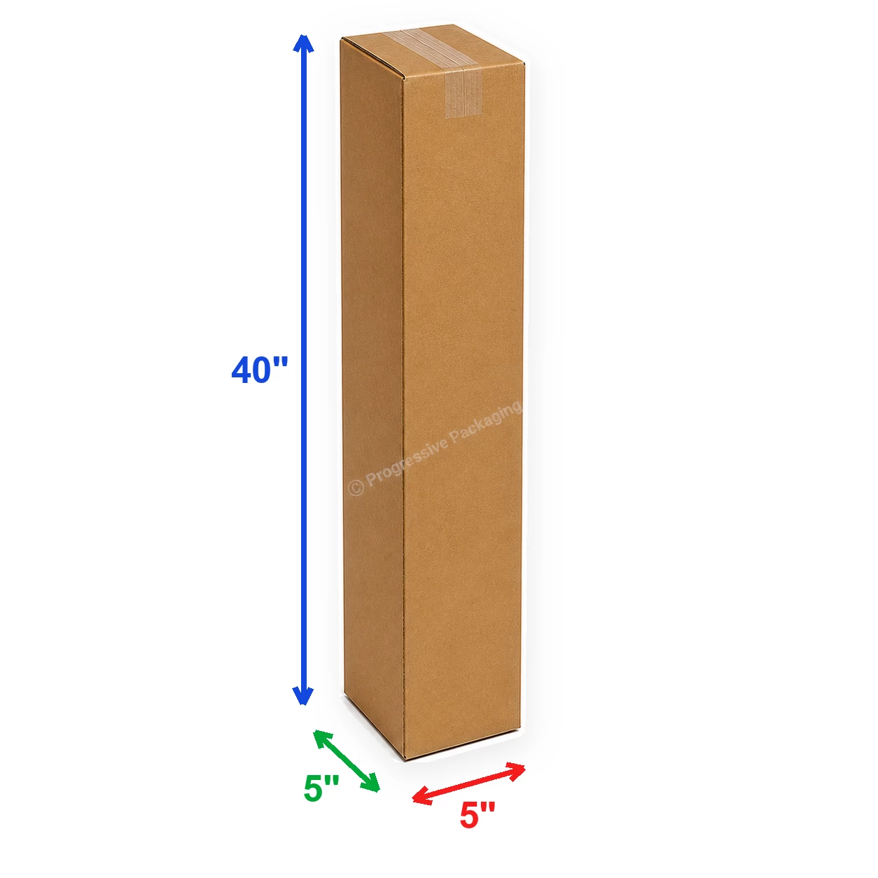5 x 5 x 40″ Tall Corrugated Boxes
