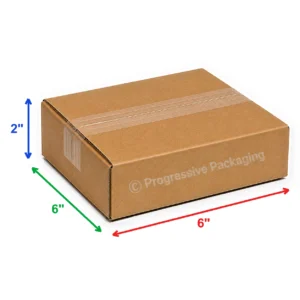 6 x 6 x 2″ Flat Corrugated Boxes