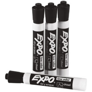 Expoยฎ Black Dry Erase Markers