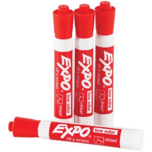 Expoยฎ Red Dry Erase Markers
