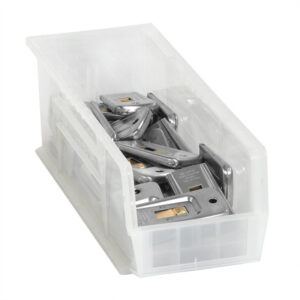 14 3/4 x 5 1/2 x 5" Clear Plastic Stack & Hang Bin Boxes