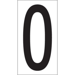 3 1/2" "O" Vinyl Warehouse Letter Labels