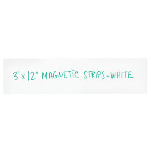 3 x 12" White Warehouse Labels - Magnetic Strips