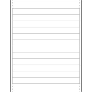 3/4 x 8" Plastic Label Holder Insert Cards