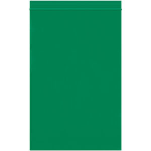6 x 9" - 2 Mil Green Reclosable Poly Bags