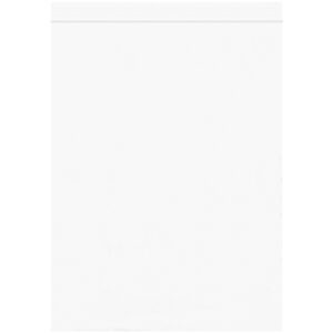 9 x 12" - 2 Mil White Reclosable Poly Bags