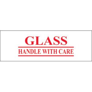 2" x 55 yds. - "Glass - Handle With Care" (6 Pack) Tape Logic® Messaged Carton Sealing Tape