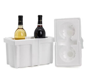 2 Bottle Foam Wine Shipper Insert - 750ml